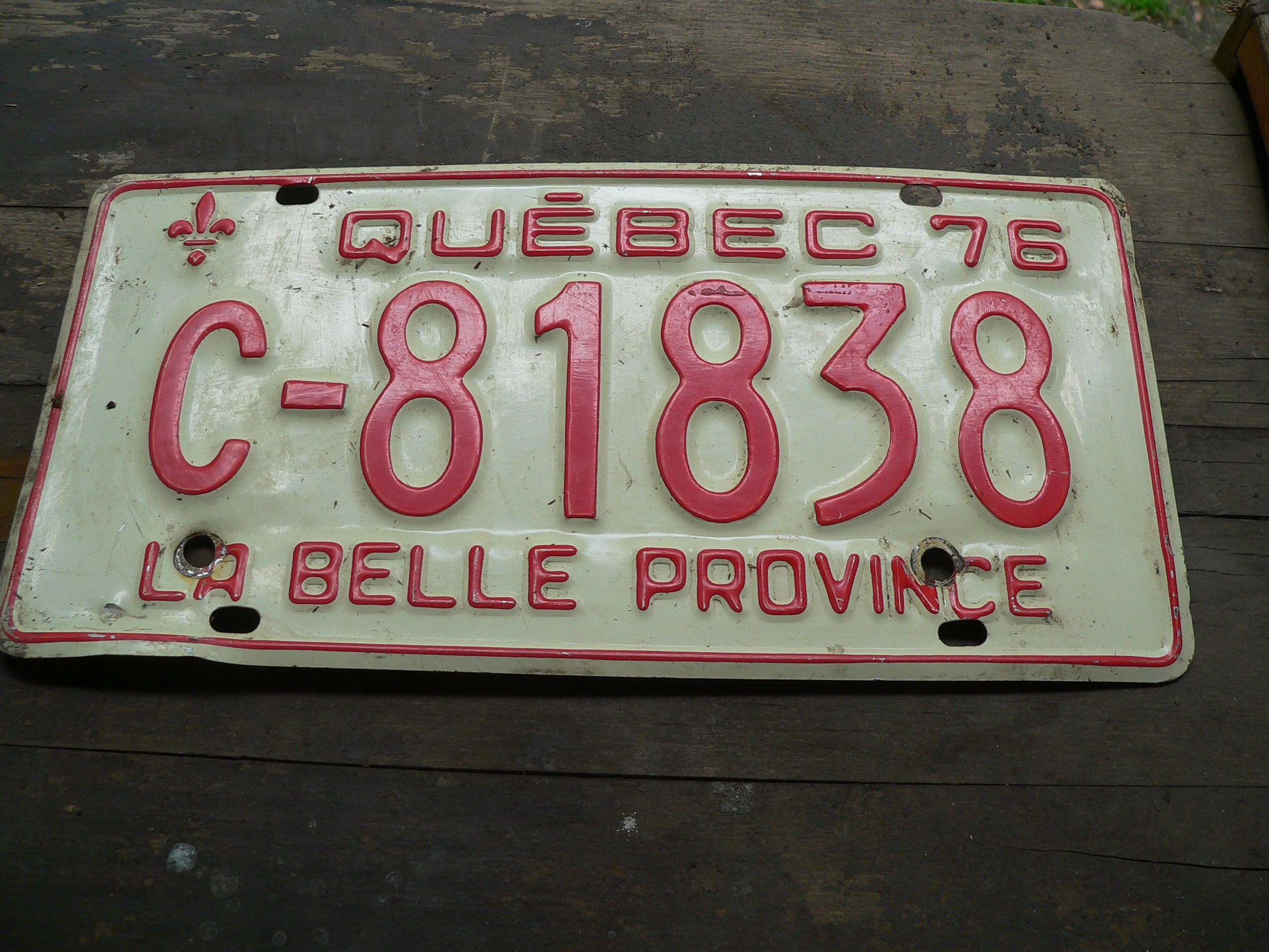 Plaque de 1976 # 7340.34