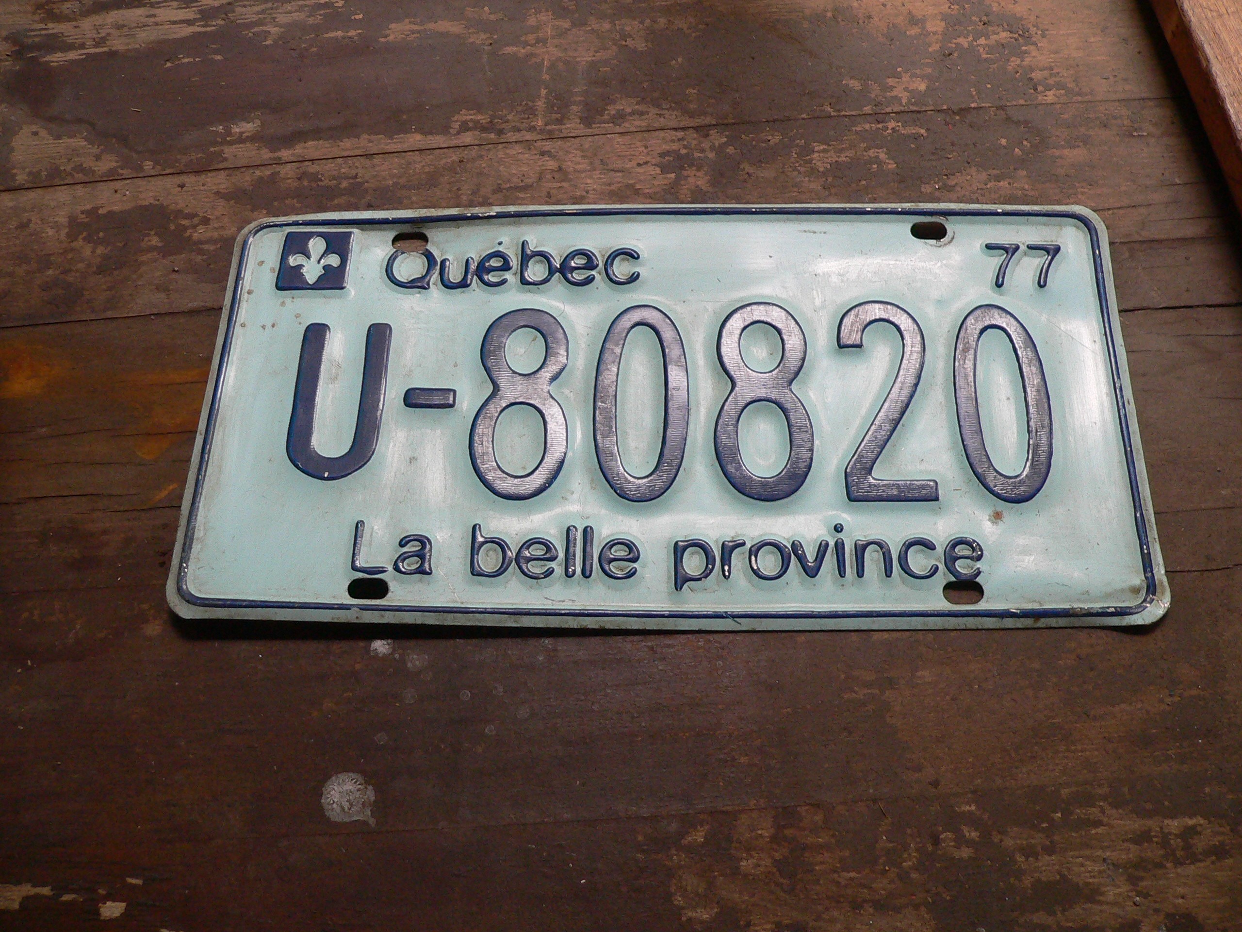 Plaque de 1977 # 7340.38