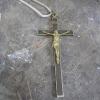 Gros crucifix de frère antique # 7505.3 