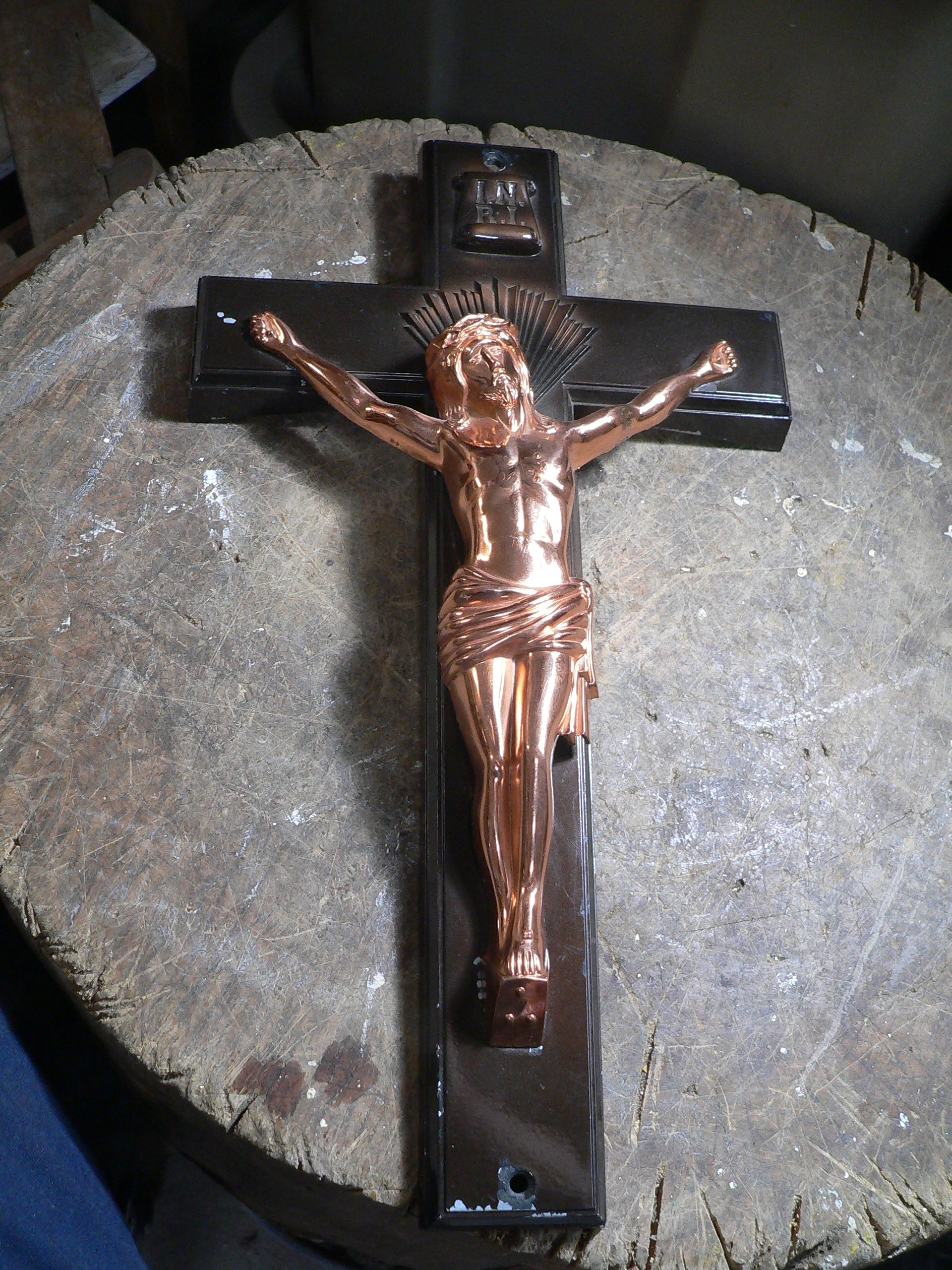 Crucifix antique de tombe # 7586.1