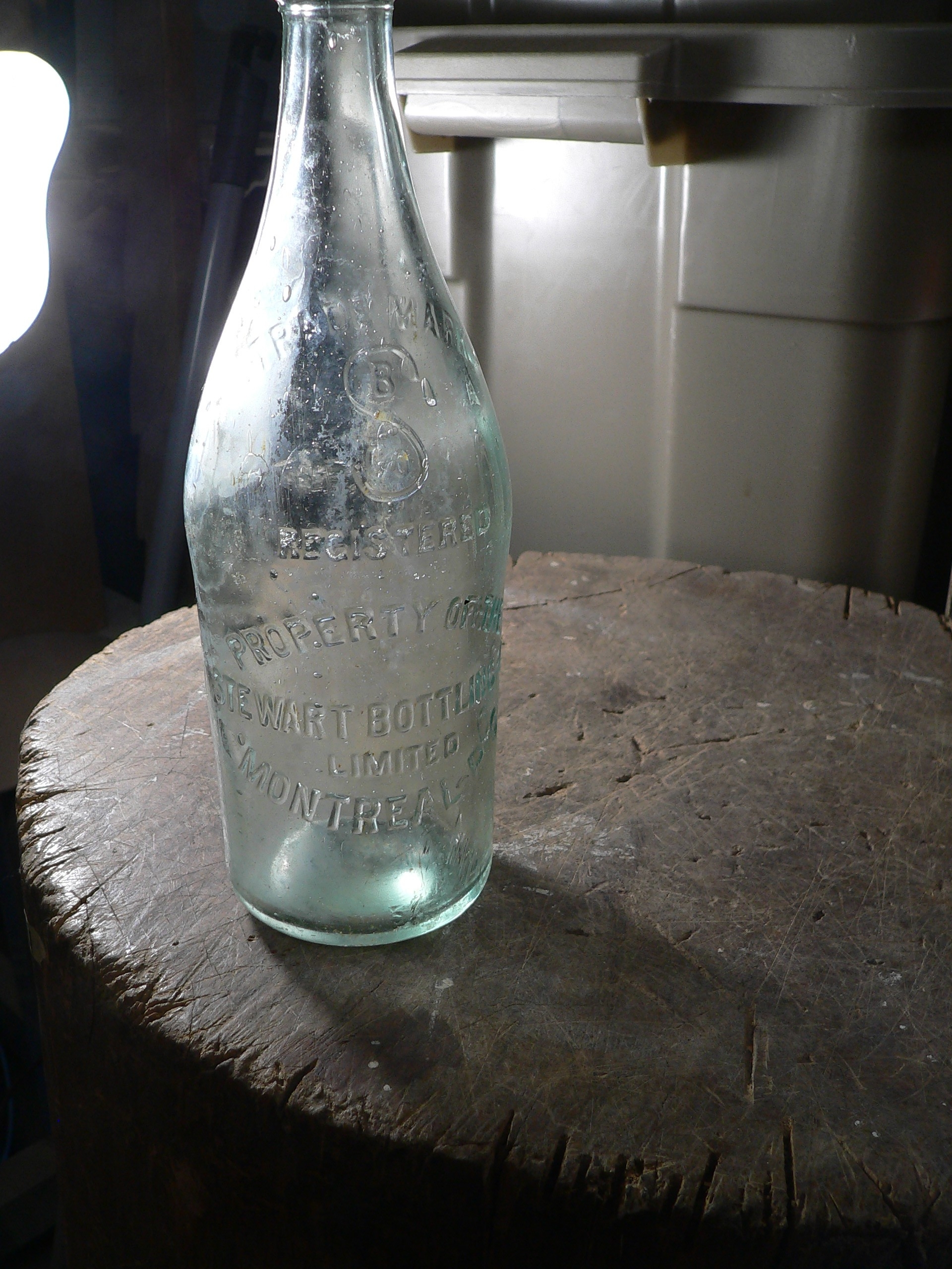 Bouteille antique Stewart bottling Montréal # 7805.6
