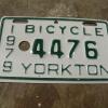 Plaque de vélo vintage # 7901