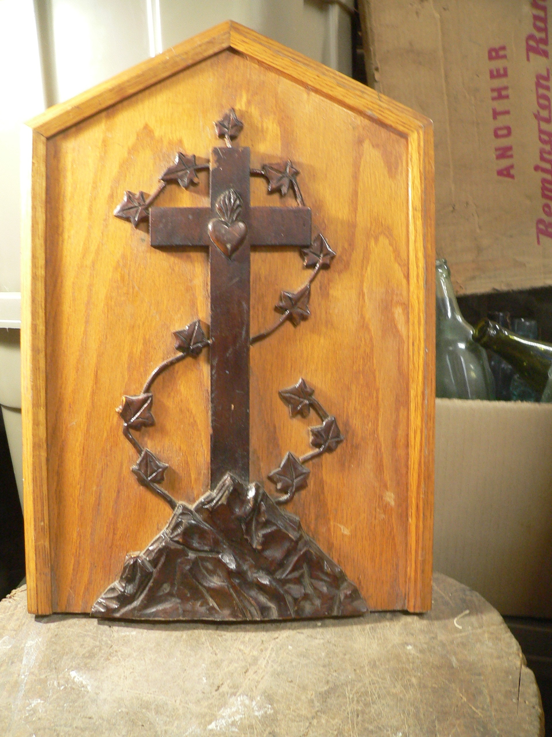 Cadre antique avec croix # 7925.1