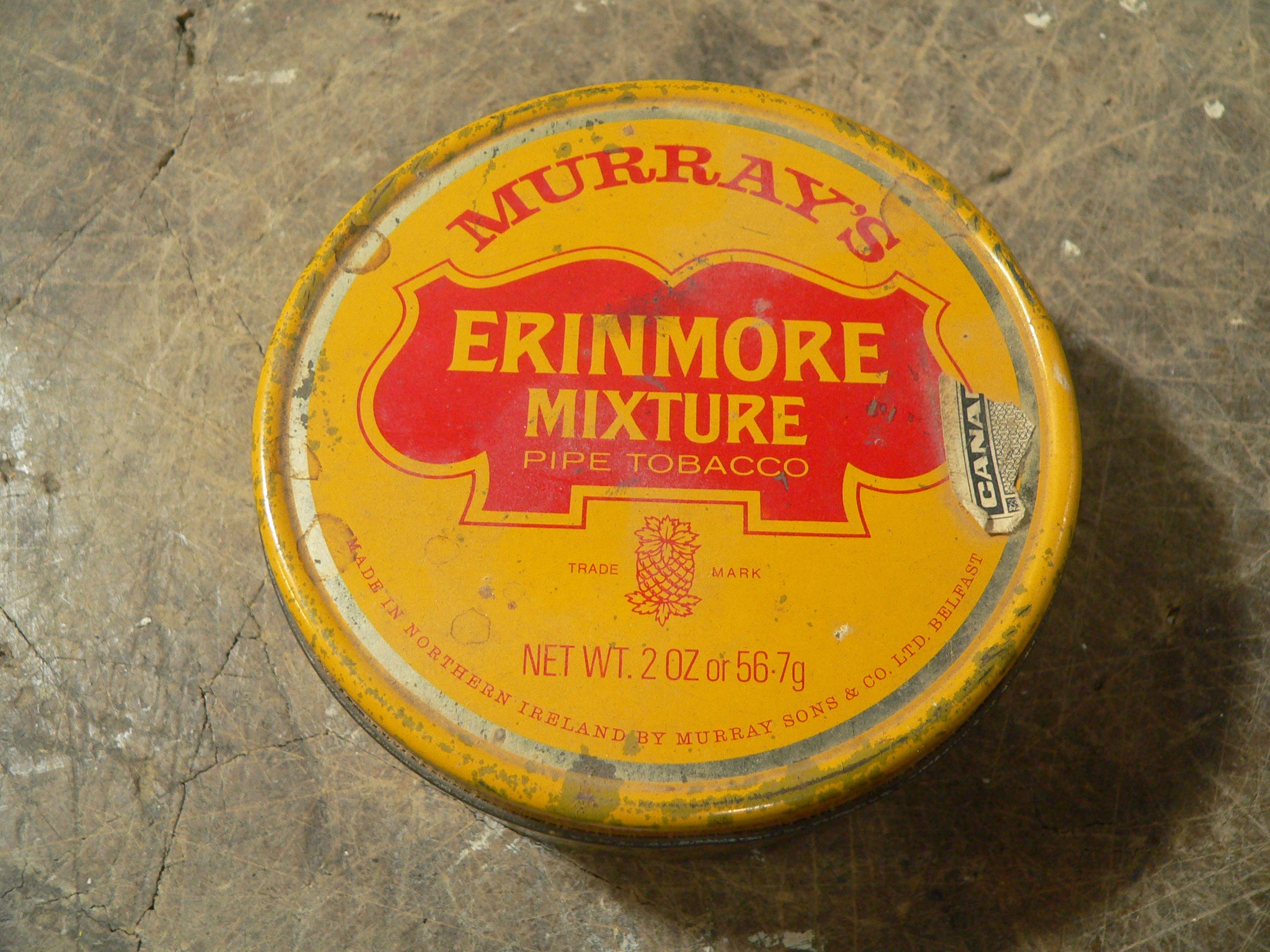 Boite murray's erinmore mixture # 8011.2 