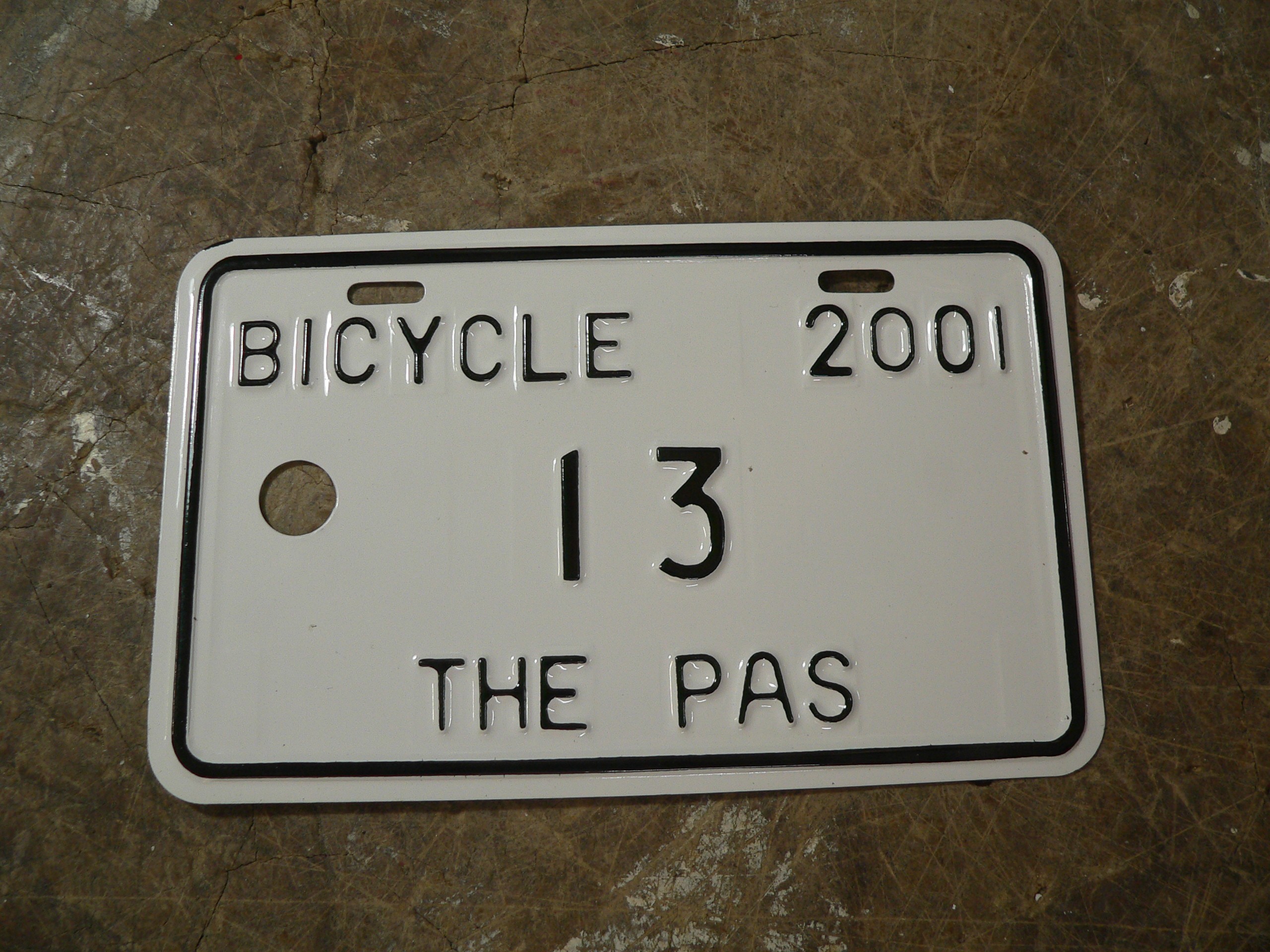 Plaque de bicycle # 8021