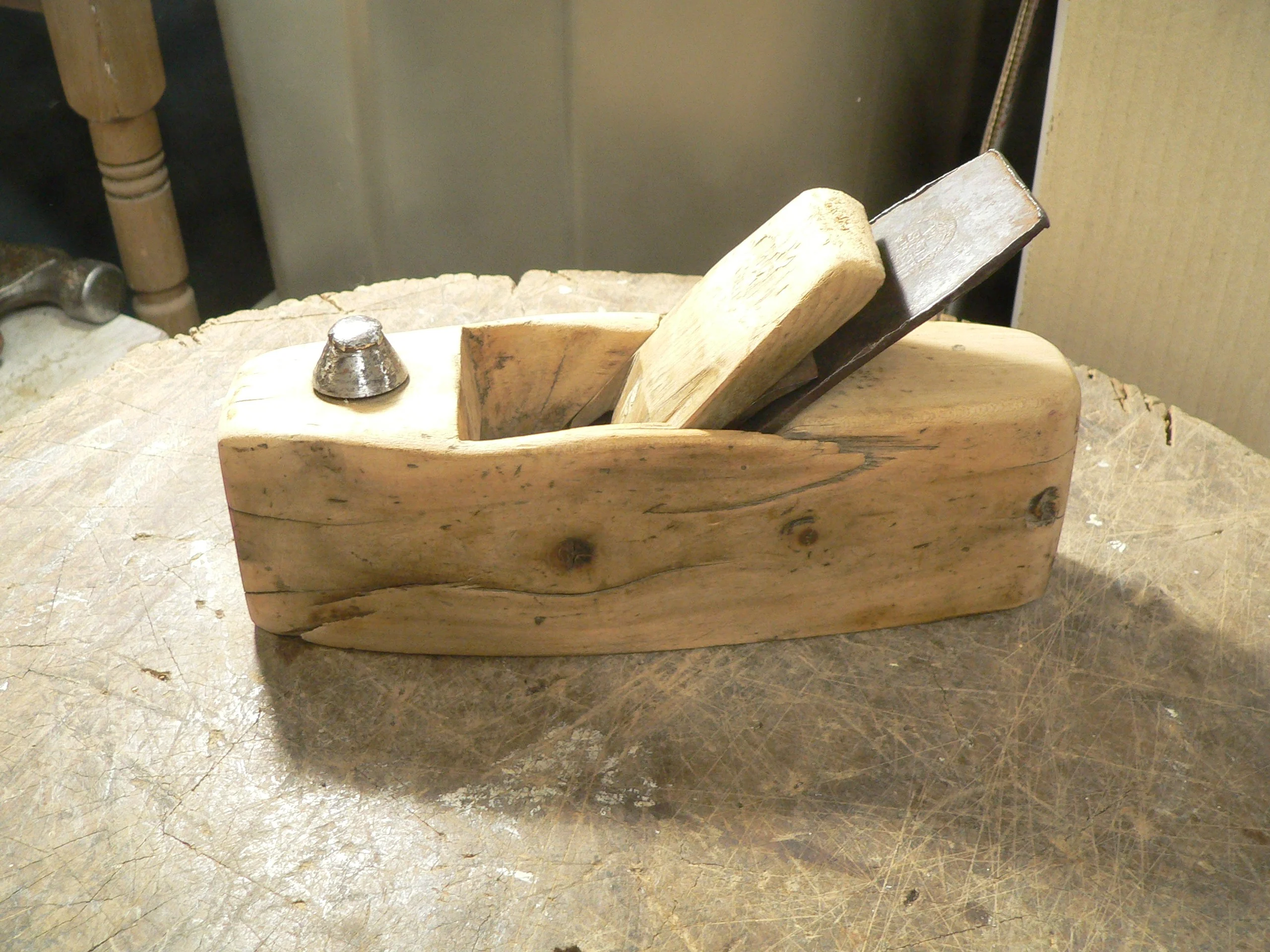 Rabot antique en bois # 8268.1 