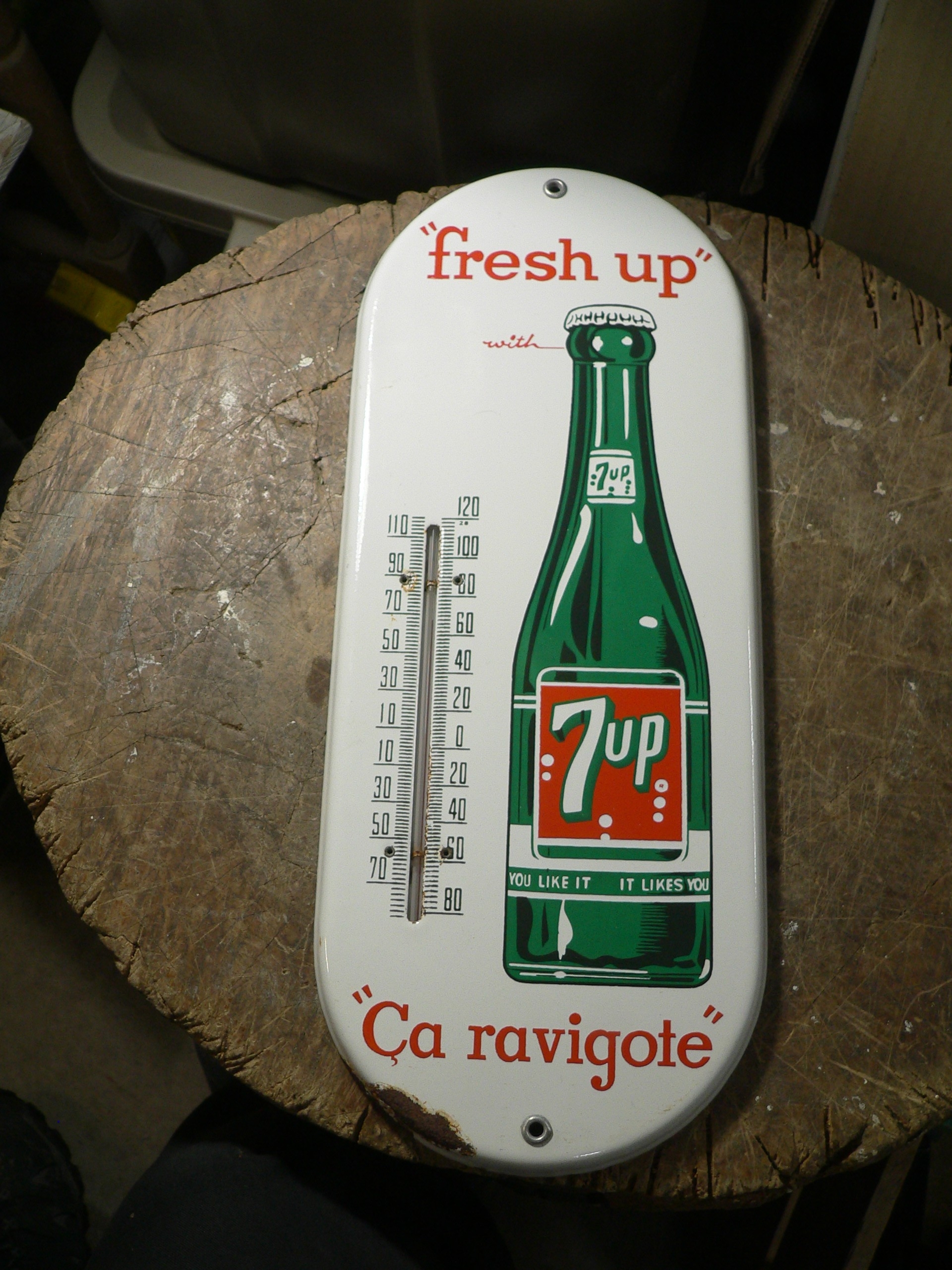 Thermomètre 7up antique # 8275