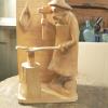 Sculpture en bois forgeron # 8327