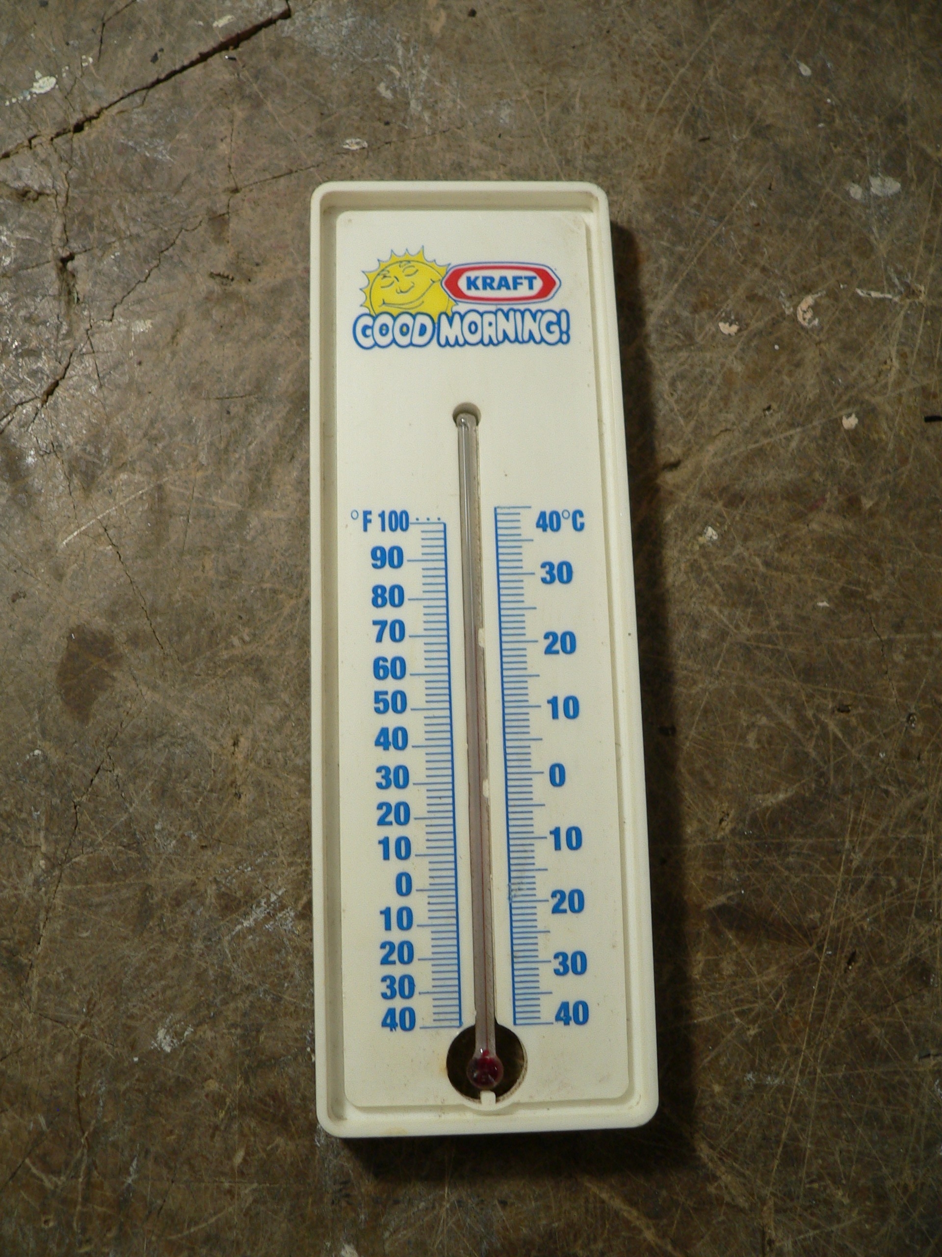 Thermomètre vintage kraft # 8363.3