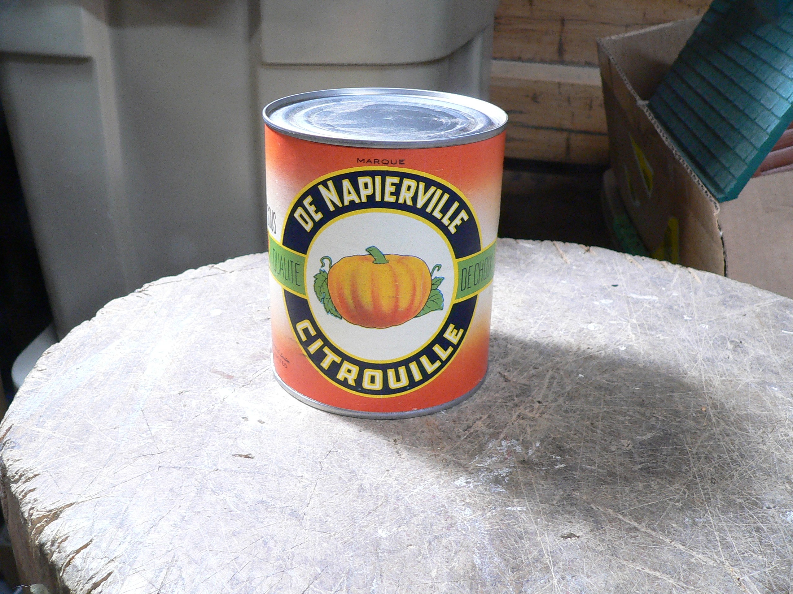 Canne vintage de citrouille de napierville # 8942.1