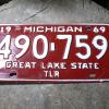 Plaque antique michigan # 8945