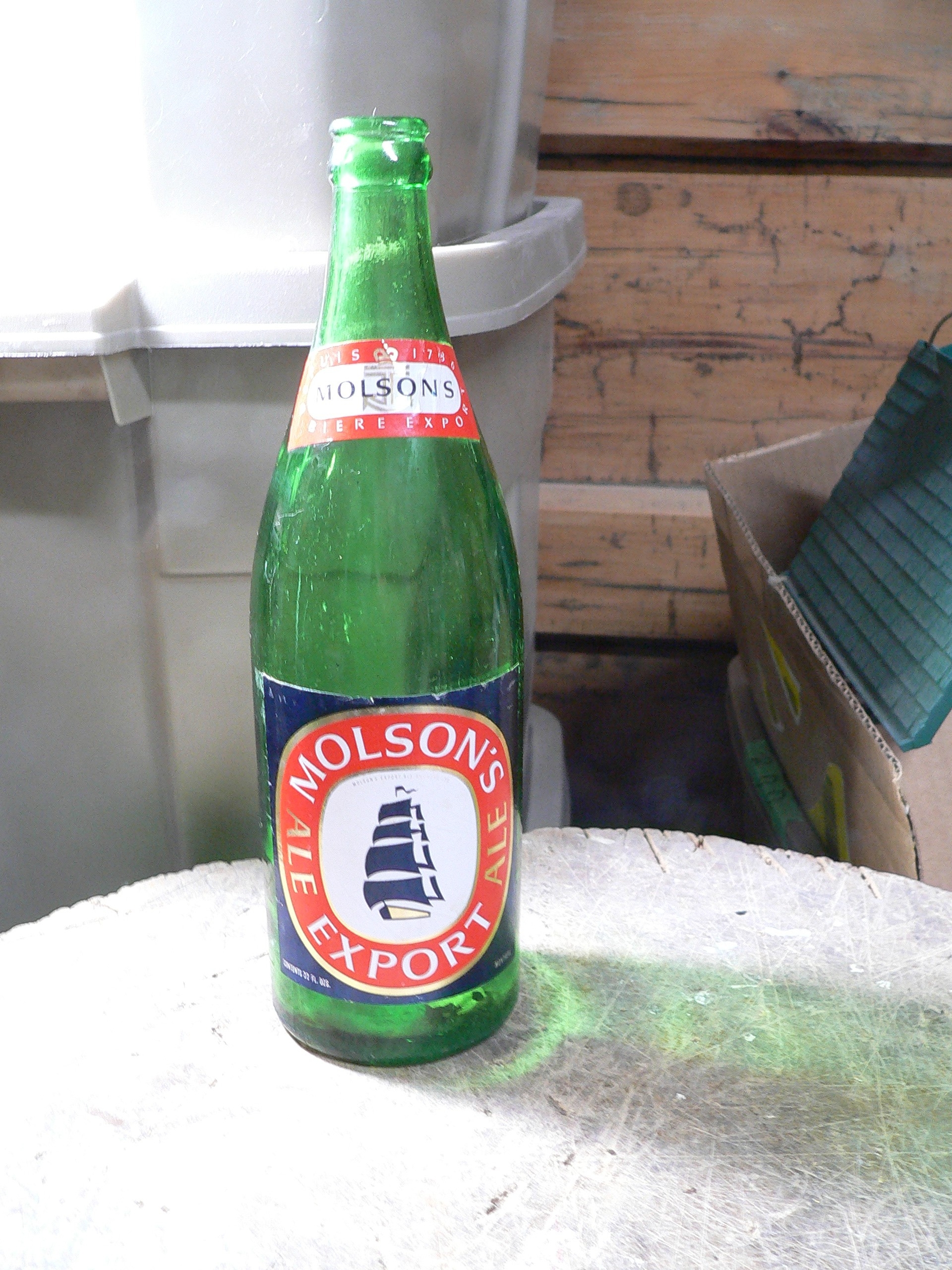 Bouteille antique molson's export ale # 8946.3