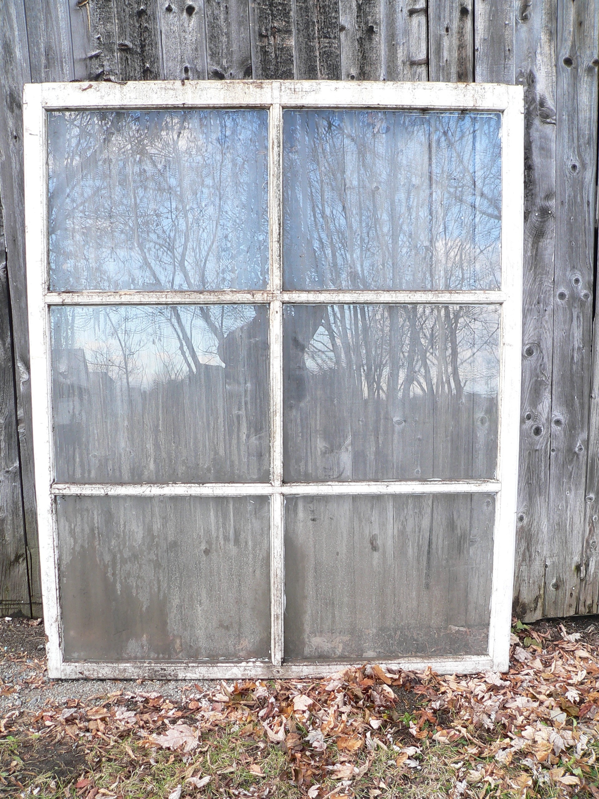 Très grande fenêtre antique a 6 carreaux # 8999.2