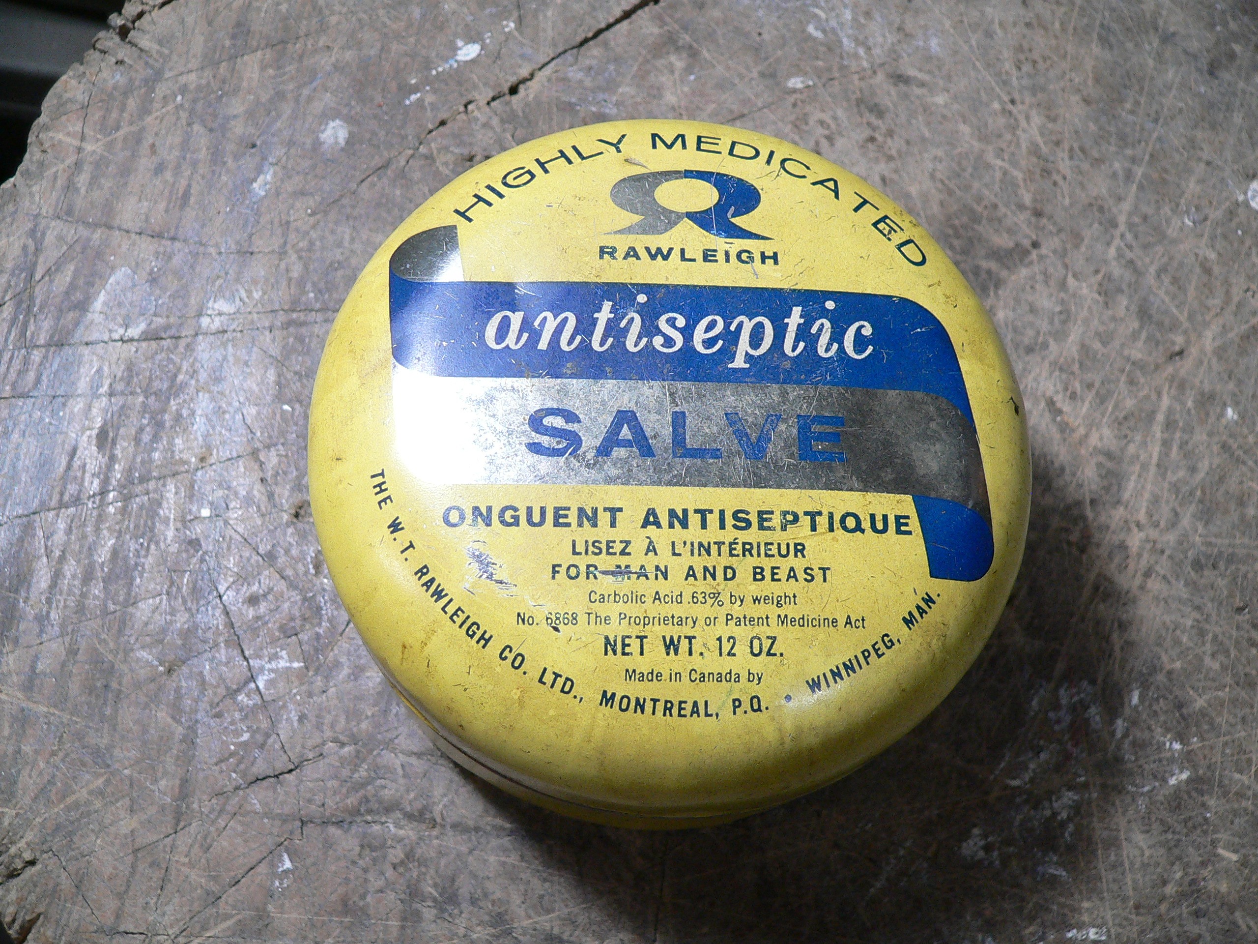 Canne antique antiseptic rawleigh # 9094.9