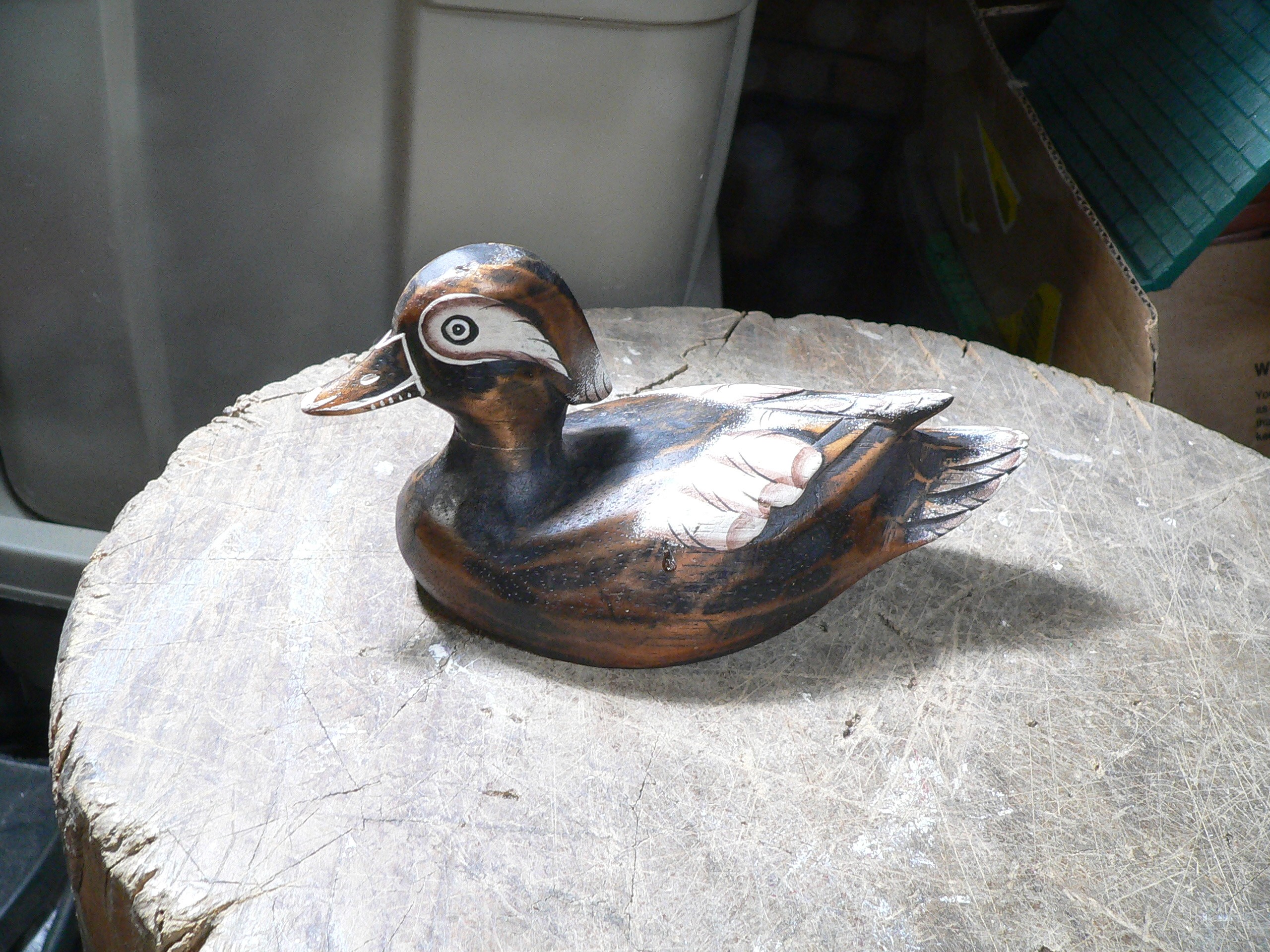 Petit canard antique sculpter # 9111.2