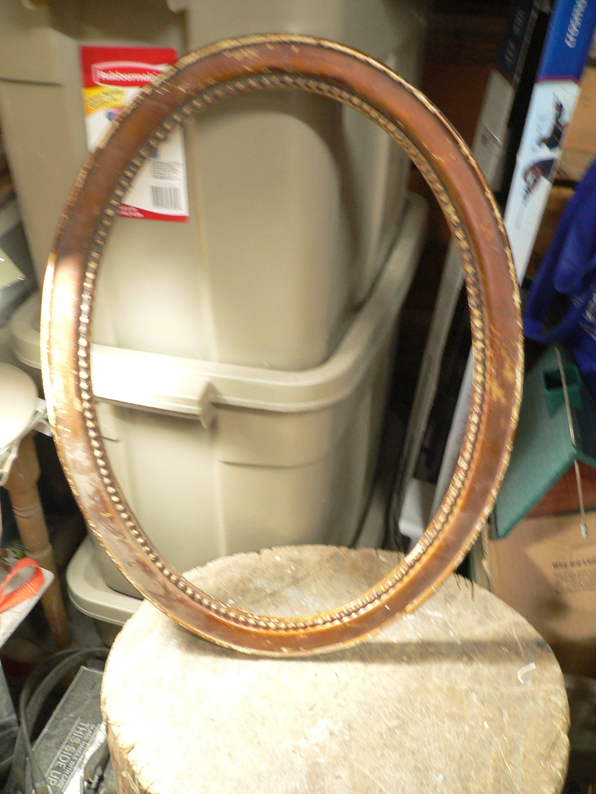 Cadre ovale antique # 9184.22 