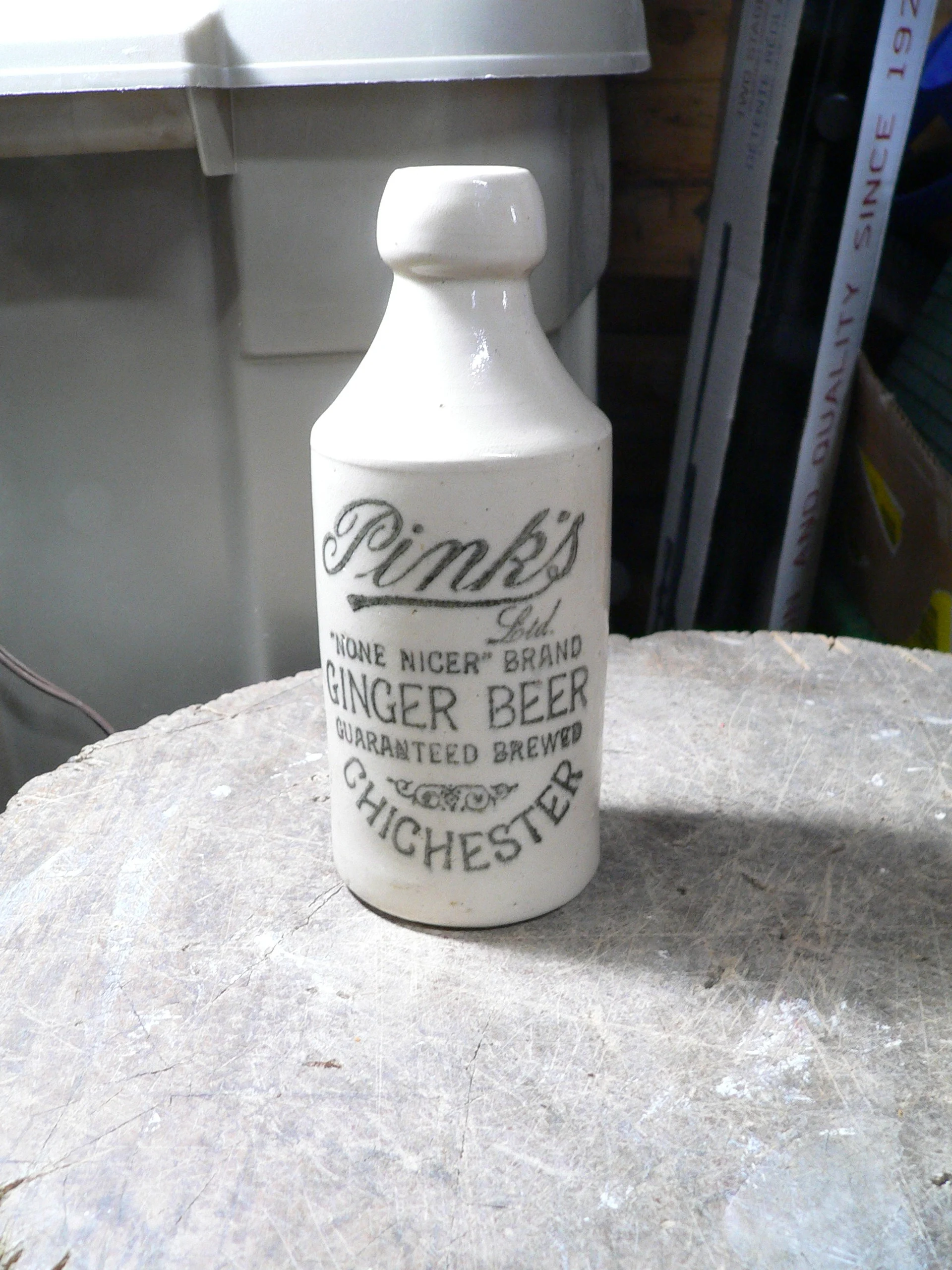 Bouteille antique ginger beer  pink's  # 9273