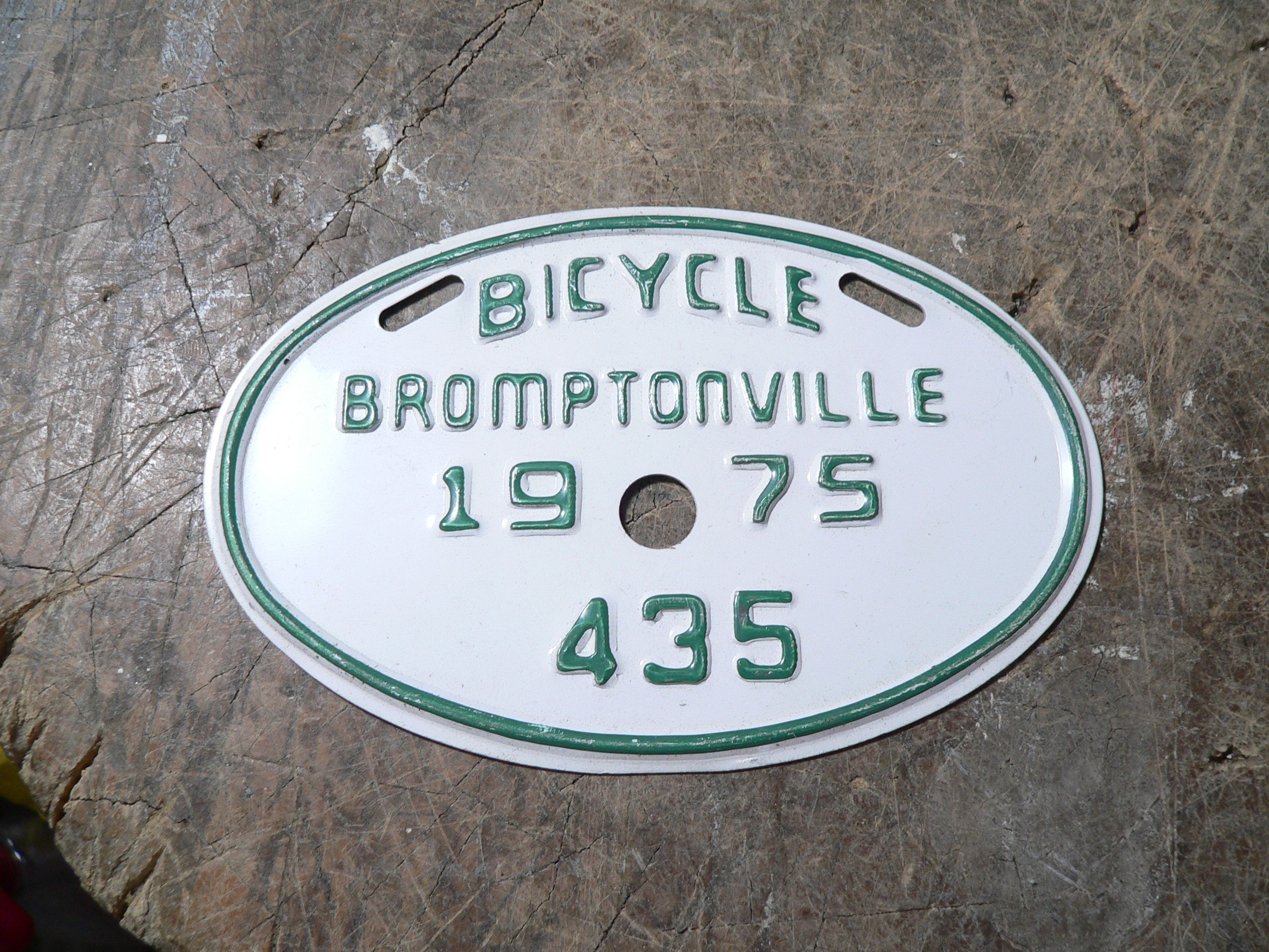 Plaque de bicycle # 9311 
