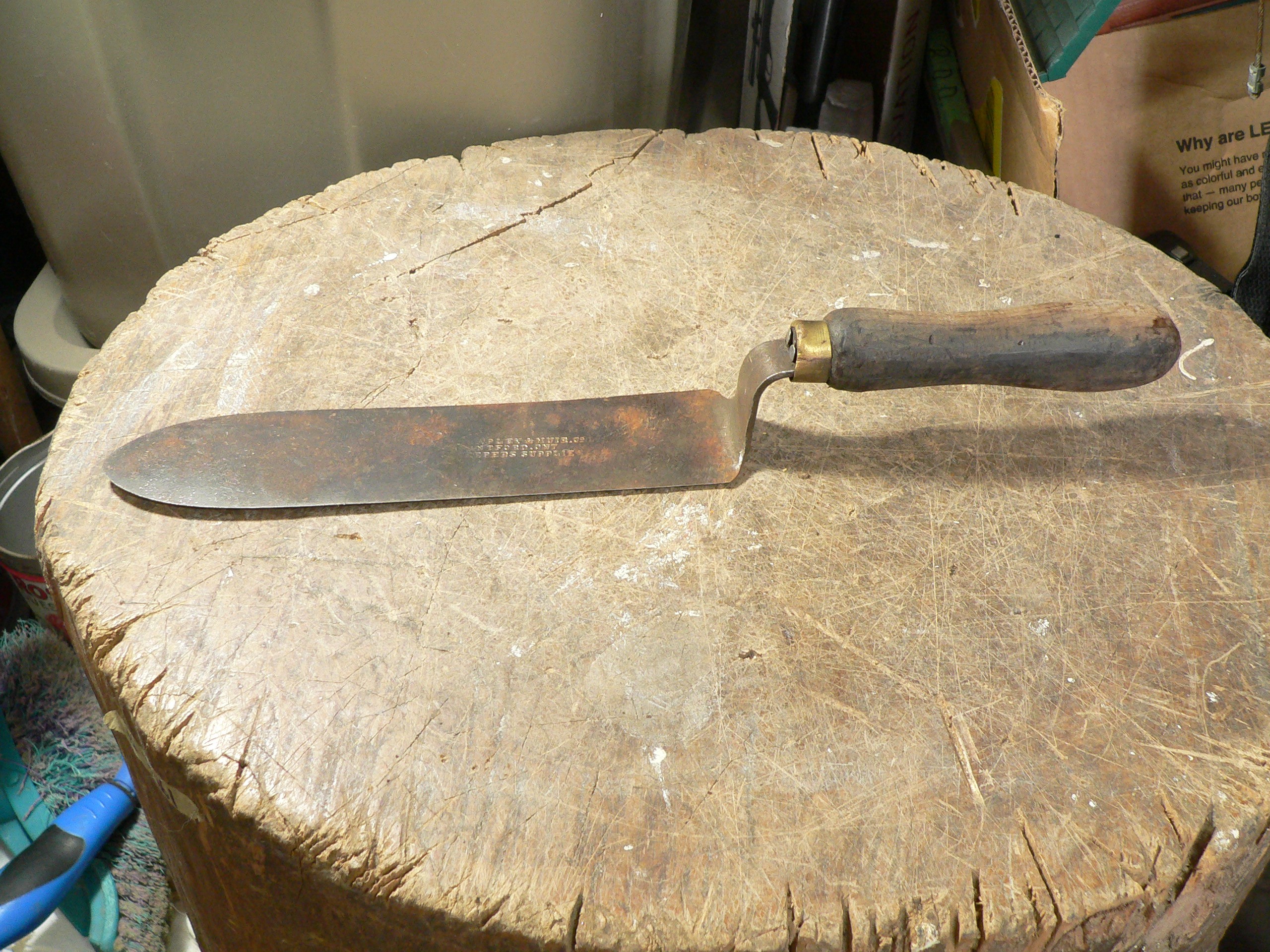 Couteau antique a miel # 9490.3