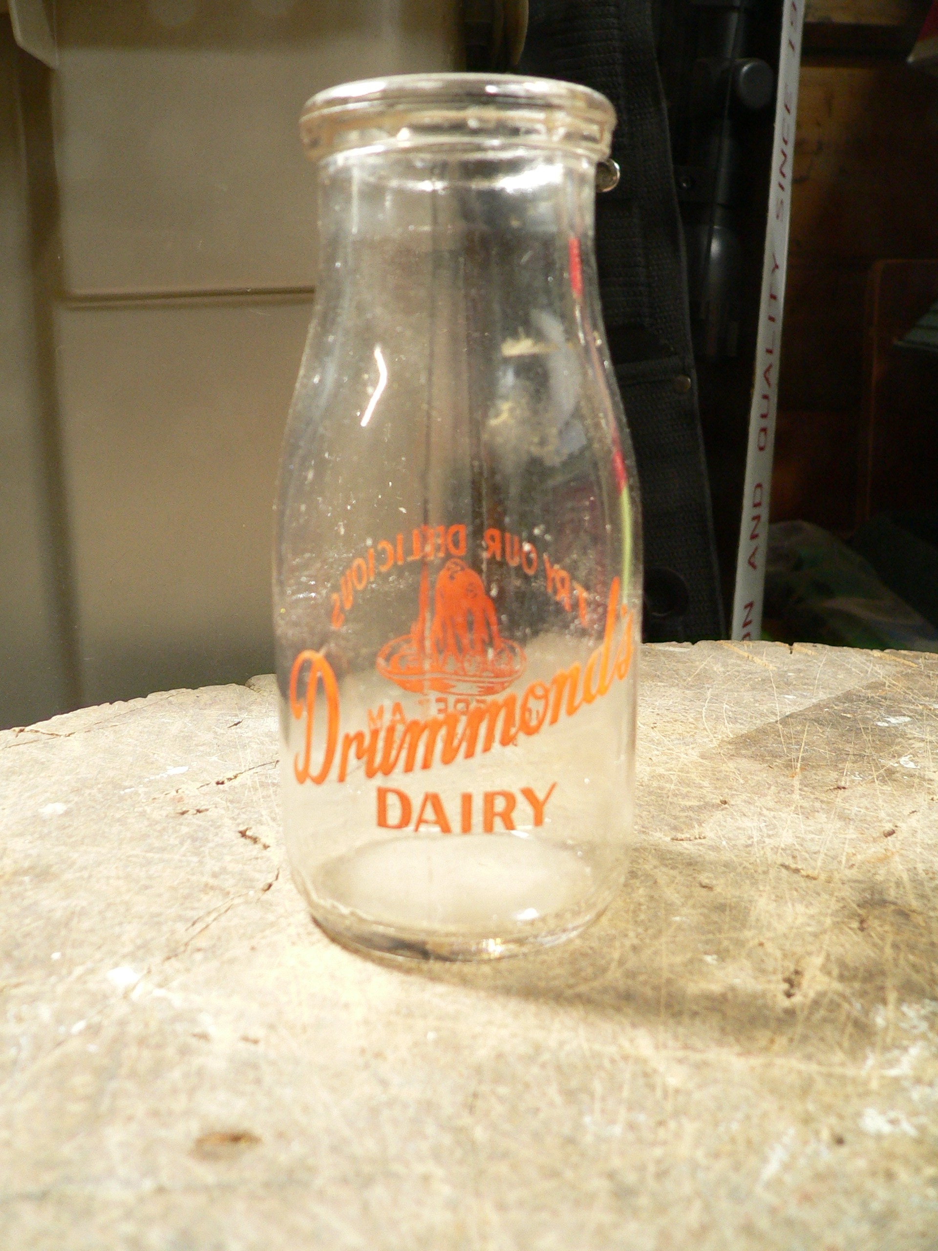 Bouteille de lait antique Drummond dairy # 9776.6