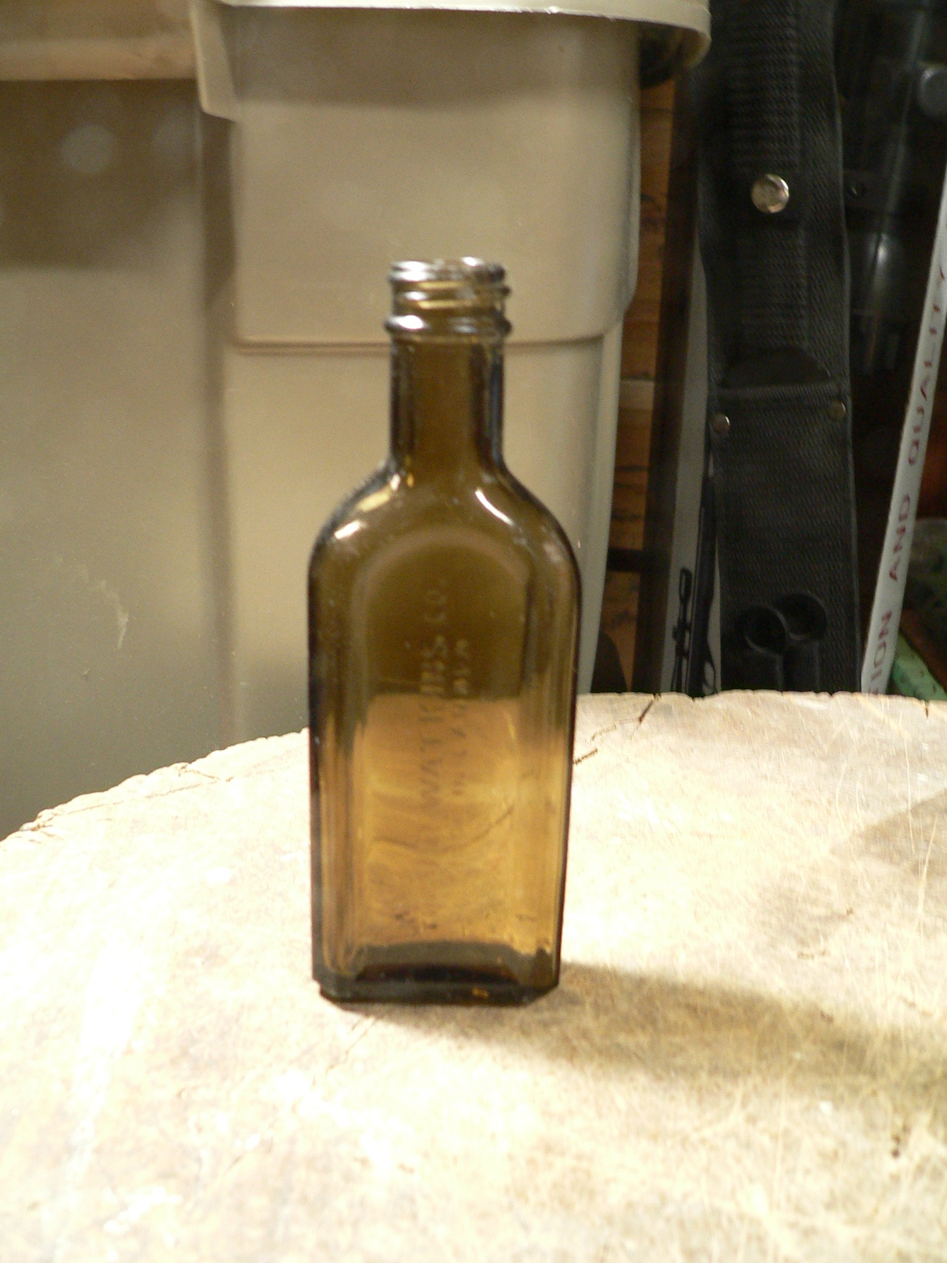 Bouteille antique ambré # 9819.16