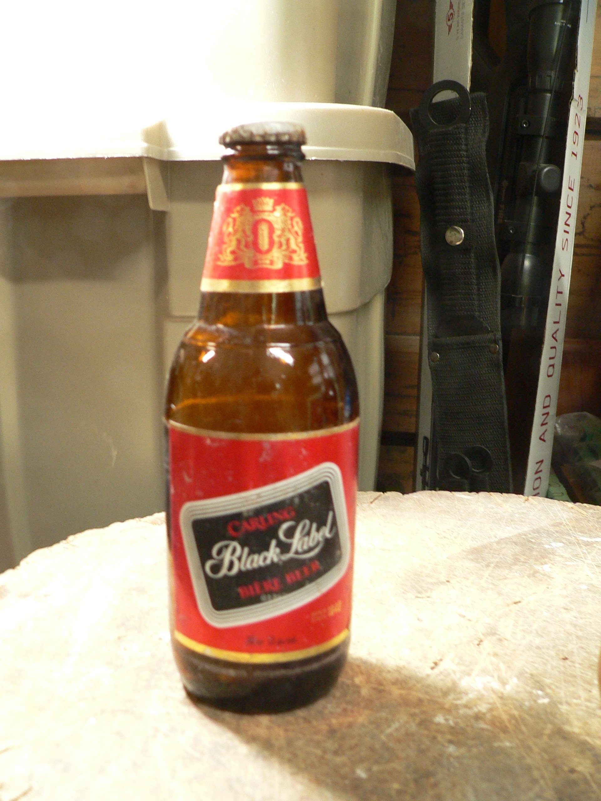 Bouteille bière vintage Carling black label # 9858.14