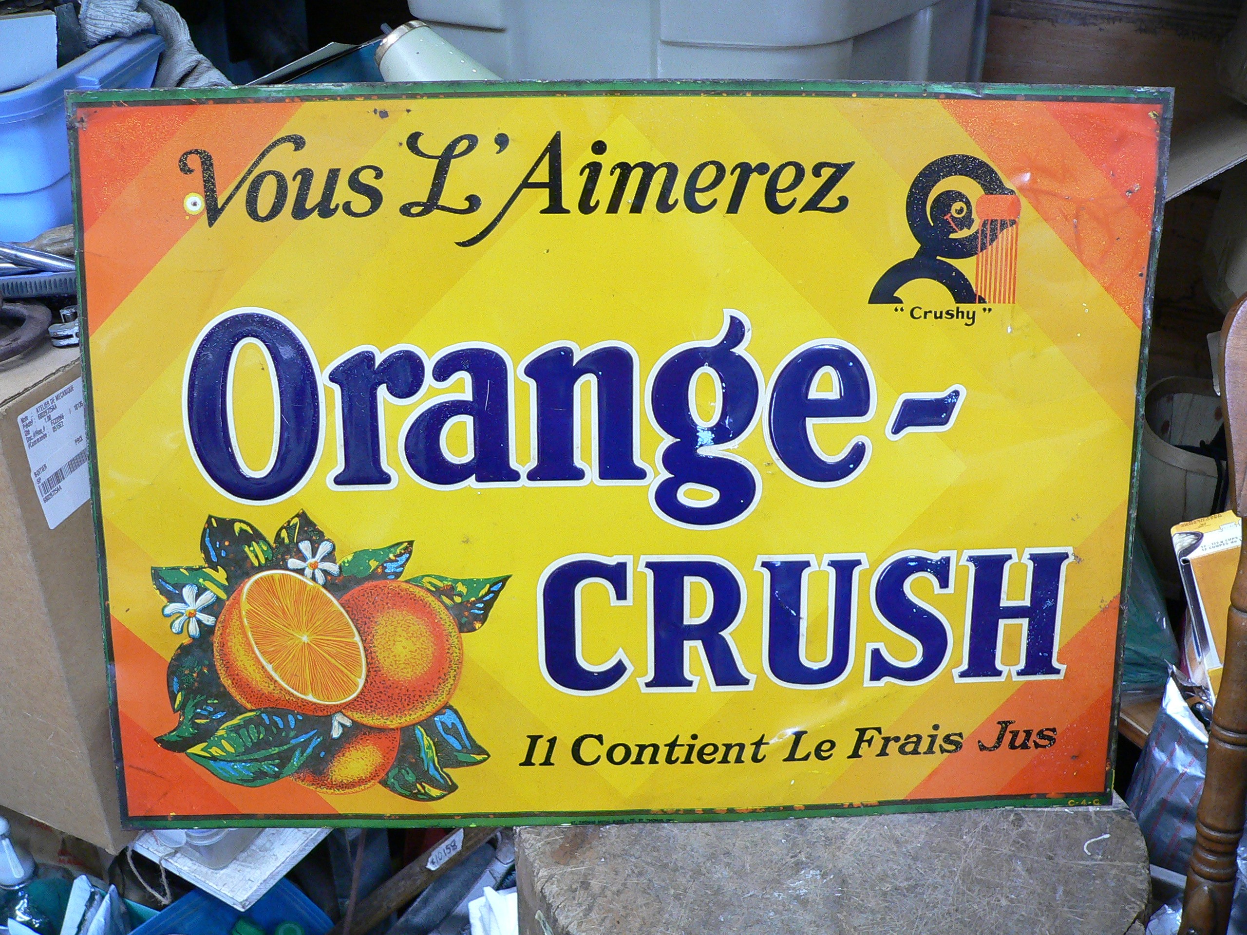 ultra rare enseigne orange crush 